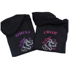 Personalised Ice Skate Figure Skating Hoodie Hoody